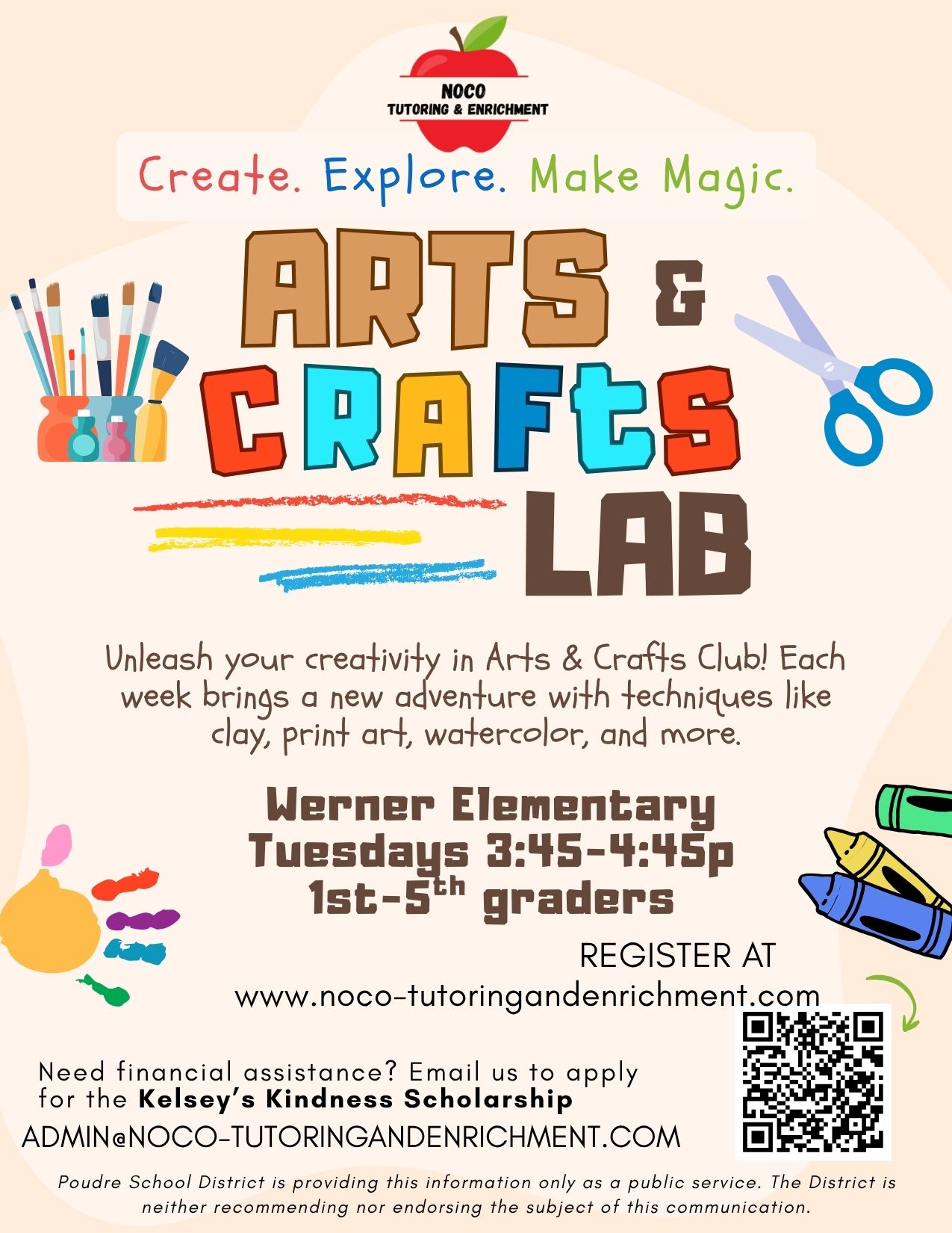 Arts & Crafts Lab Flyer