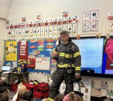 Kindergarten Fireman Visit