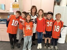 Broncos spirt day