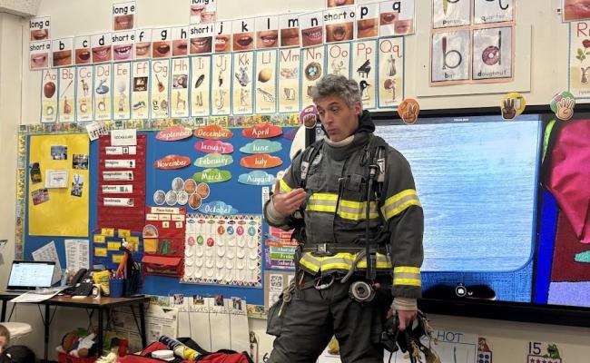 Kindergarten Fireman Visit
