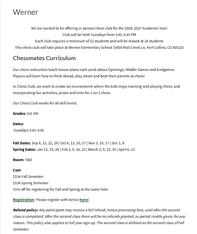 Chessmates Chess Club